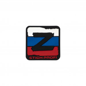 Патч ПВХ Флаг России "Z" (60х60 мм)
