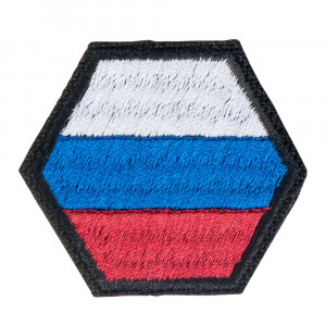 Патч Флаг РФ (45х52 мм)
