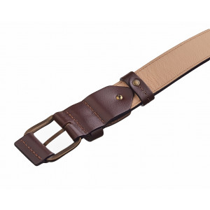 Ремень брючный кожаный ТАЙГА с подкладом (40 мм.)