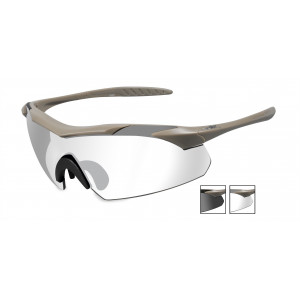 Стрелковые очки WX VAPOR 3511. Оправа: TAN. Линзы: Grey/Clear