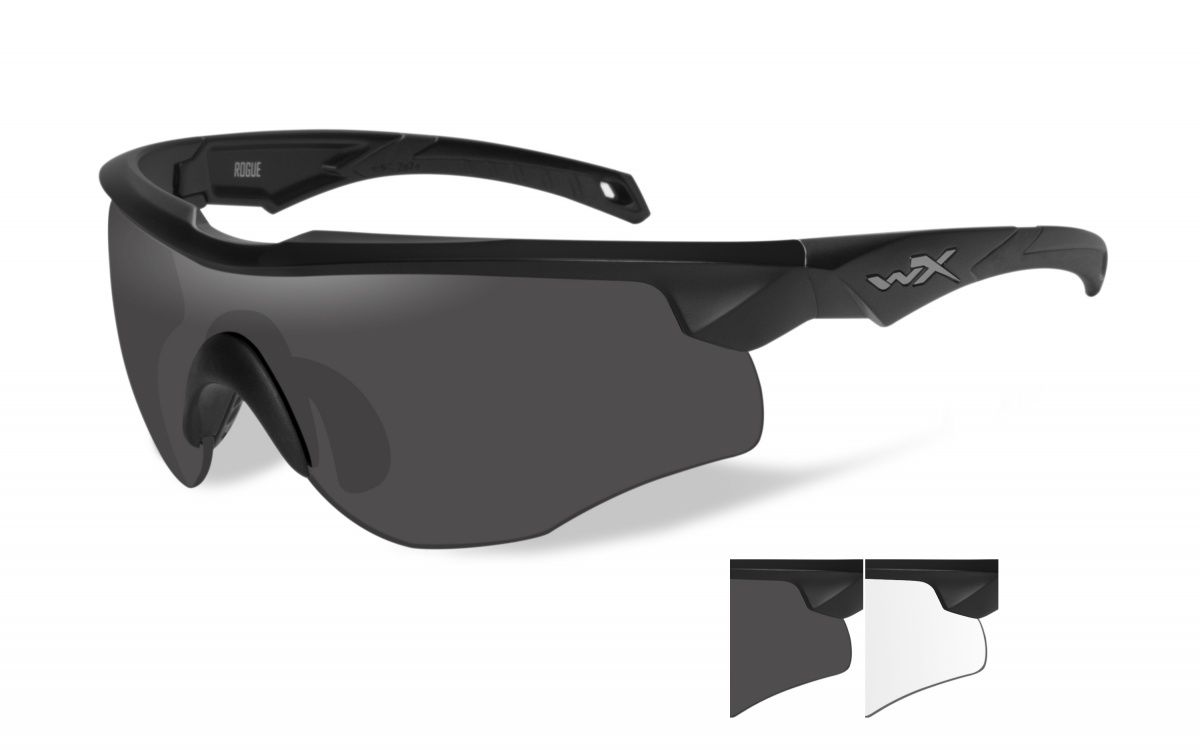 Стрелковые очки WX ROGUE 2801. Линзы: Smoke/Clear