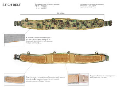 Бандаж тактический STICH BELT 90см