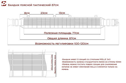 Бандаж поясной тактический